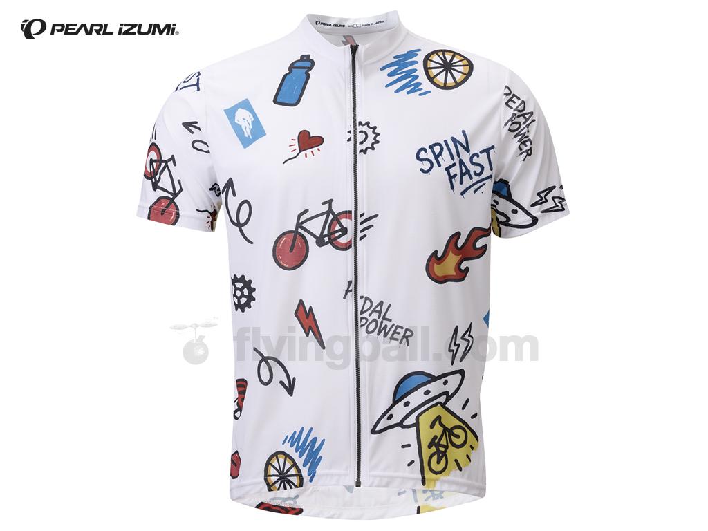 PEARL IZUMI 男士印花短袖休閒形剪裁單車衫