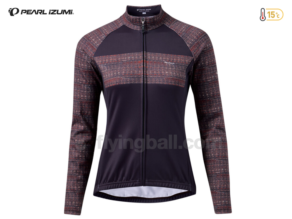 PEARL IZUMI 女士印花長袖15°C 基本形剪裁單車衫